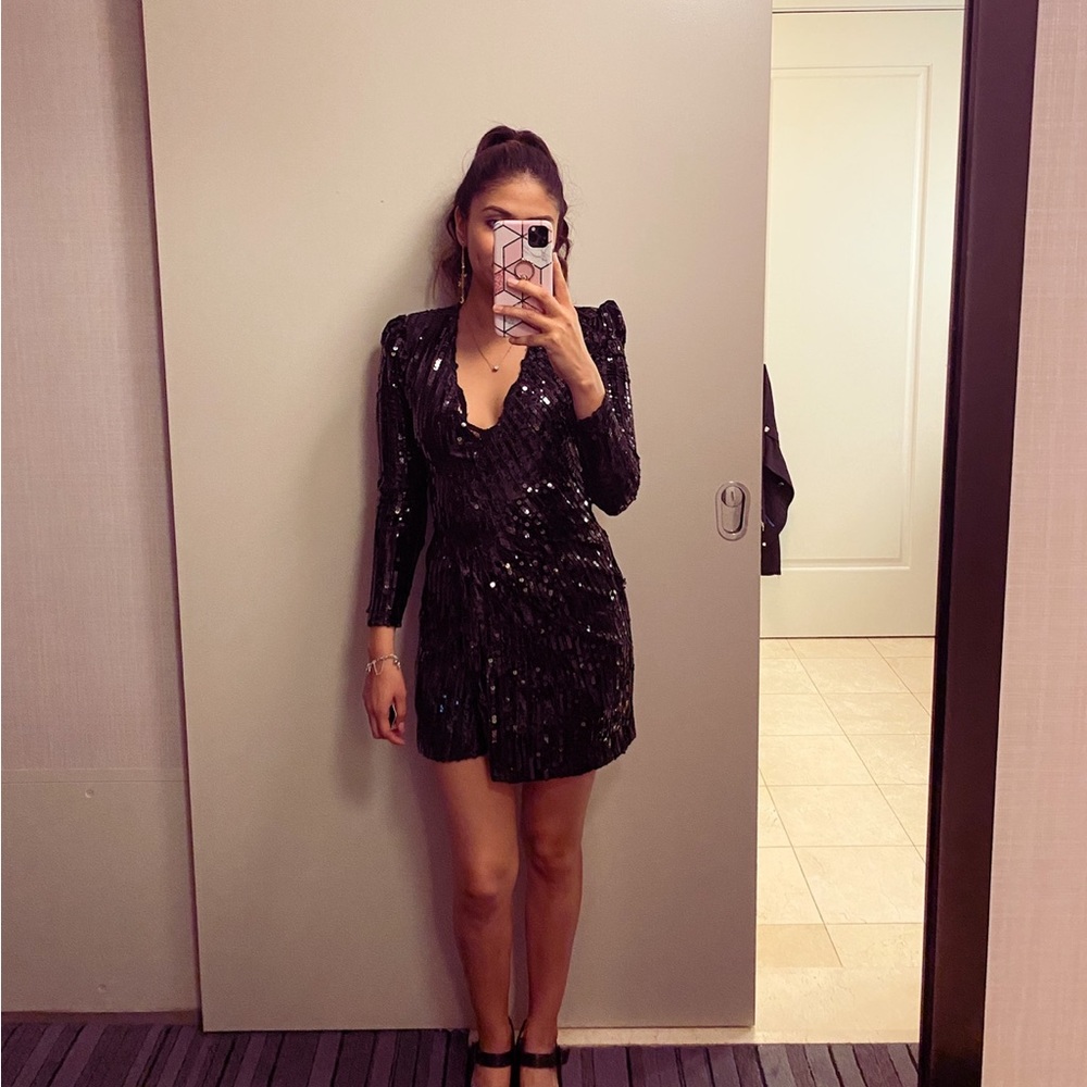 ASTR the label sequin cocktail dress